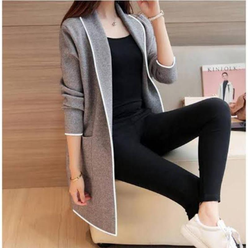 Women's fleece lapel coat