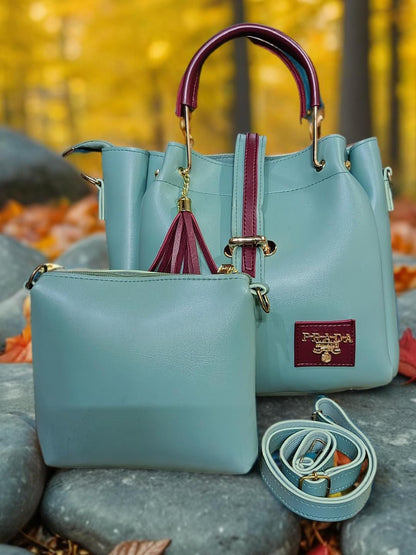 Women's PU Leather Hand Bag Set