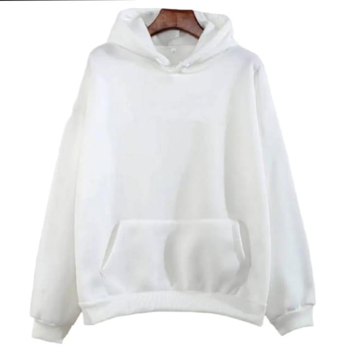 Men's Fleece Plain Hoodie