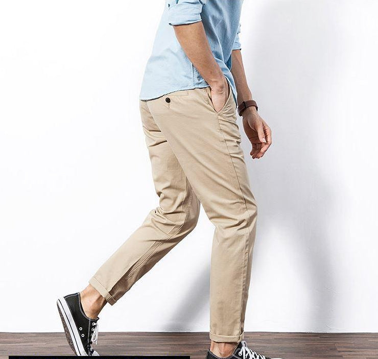 Men's stylish light beige cotton Jeans