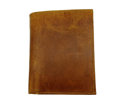 Men genuine leather bifold wallet