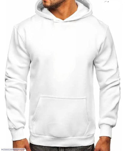 Men's Fleece Plain Hoodie