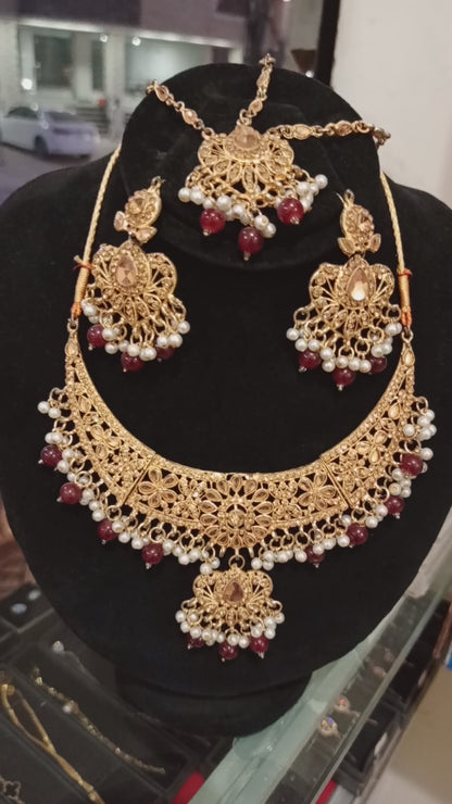 Genuine gold plated Bridal set