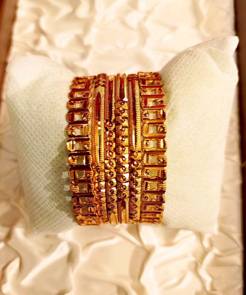 Genuine gold plated bangles