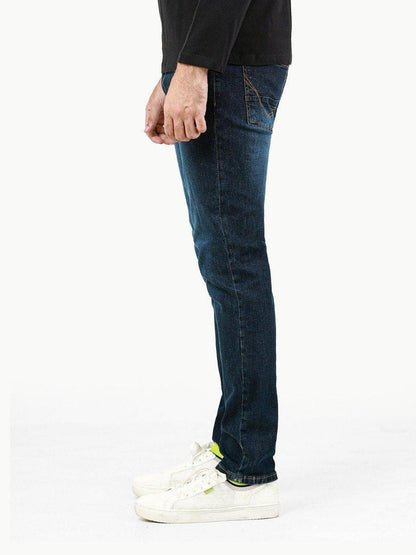 Men's top quality blue denim jeans